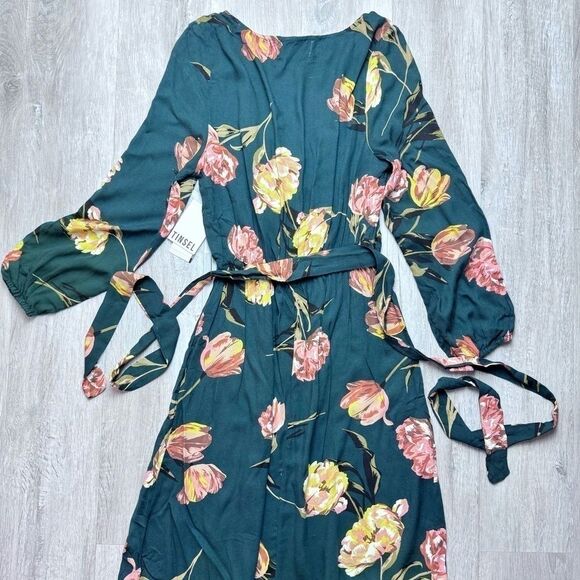 Green Floral Maxi Dress XS - Picture 6 of 7